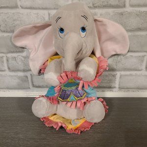 Disney Parks Babies Dumbo Baby Plush with Blanket Swaddle Blankie Lovey